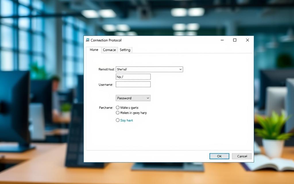 RDP connection settings