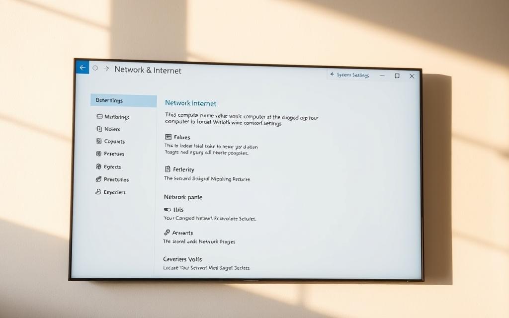 system settings navigation